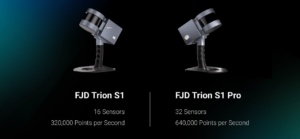 Perbandingan FJD Trion S1 LiDAR Scanner dan FJD Trion S1 LiDAR Scanner Pro